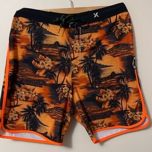 Hurley Orange Men’s Boardshorts 34
